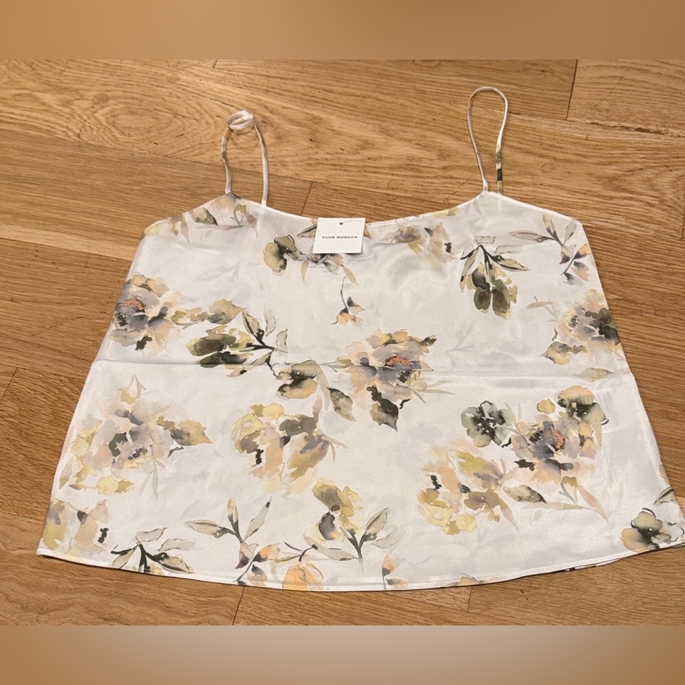 New Club Monaco Floral Camisole XS